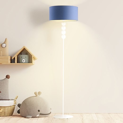 Biało-niebieska lampa podłogowa do pokoju chłopca BERMUDY ze sklepu Lysne w kategorii Lampy dziecięce - zdjęcie 181818224