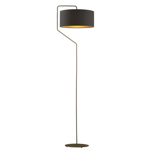 Czarna lampa podłogowa glamour TESALLIA GOLD ze sklepu Lysne w kategorii Lampy podłogowe - zdjęcie 181818781