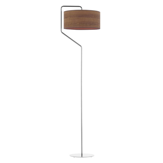 Nowoczesna lampa stojąca z kloszem w kolorze kasztanowym TESALLIA ECO ze sklepu Lysne w kategorii Lampy podłogowe - zdjęcie 181818900
