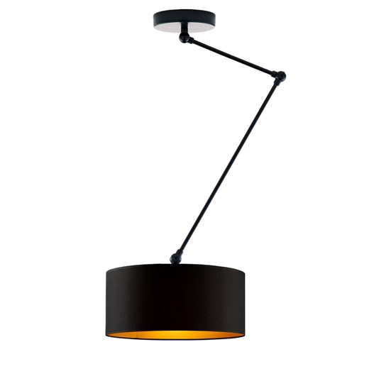 Czarna lampa sufitowa z regulacją wysokości NEWA GOLD ze sklepu Lysne w kategorii Lampy sufitowe - zdjęcie 181819054