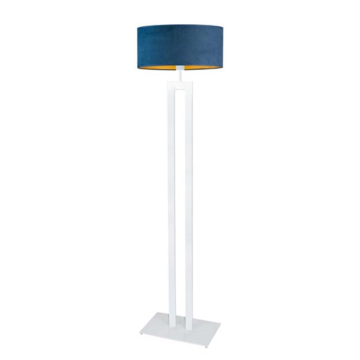 Nietypowa lampa stojąca z granatowym kloszem KALIFORNIA VELUR ze sklepu Lysne w kategorii Lampy podłogowe - zdjęcie 181820101