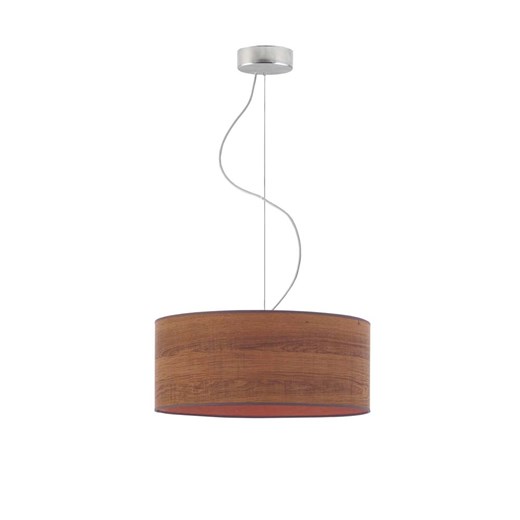 Lampa kuchenna z fornirowym abażurem HAJFA ECO fi - 40 cm - kolor kasztanowy ze sklepu Lysne w kategorii Lampy wiszące - zdjęcie 181820261