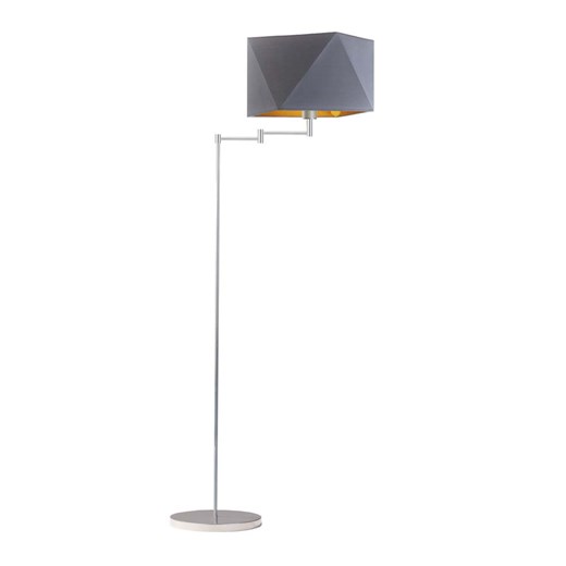 Skandynawska lampa podłogowa do czytania SANTIAGO GOLD ze sklepu Lysne w kategorii Lampy podłogowe - zdjęcie 181820880
