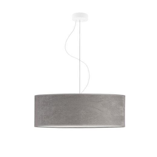 Lampa z regulacją wysokości HAJFA VELUR fi - 60 cm kolor szary ze sklepu Lysne w kategorii Lampy wiszące - zdjęcie 181821751