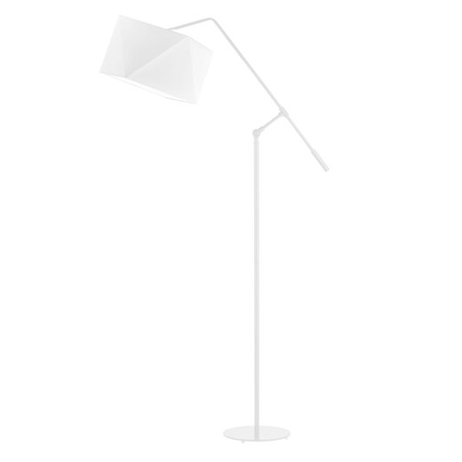 Biała lampa stojąca na wysięgniku ruchomym do czytania COLMA ze sklepu Lysne w kategorii Lampy podłogowe - zdjęcie 181822132