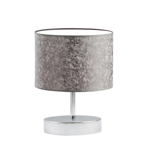 Chromowana lampka stołowa z designerskim abażurem AWINION ze sklepu Lysne w kategorii Lampy stołowe - zdjęcie 181822682