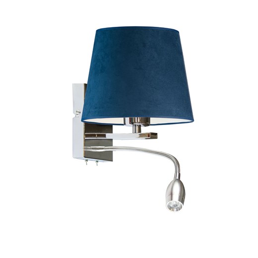 Elegancki kinkiet do czytania z dodatkowym oświetleniem BOSTON VELUR ze sklepu Lysne w kategorii Lampy ścienne - zdjęcie 181823663