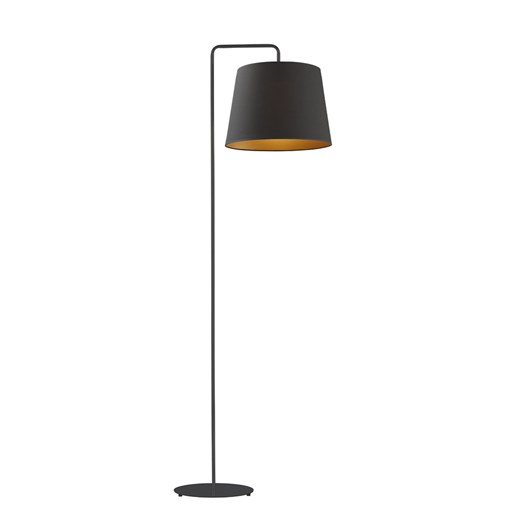 Czarna lampa podłogowa glamour RIJAD GOLD ze sklepu Lysne w kategorii Lampy podłogowe - zdjęcie 181823882