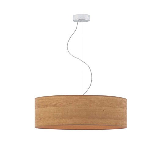 Żyrandol do kuchni z fornirowym abażurem HAJFA ECO fi - 60 cm - kolor dąb sonoma ze sklepu Lysne w kategorii Lampy wiszące - zdjęcie 181824292