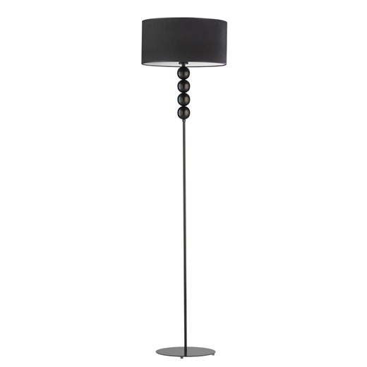 Czarna lampa podłogowa z miękkim w dotyku abażurem BERMUDY VELUR ze sklepu Lysne w kategorii Lampy podłogowe - zdjęcie 181824500