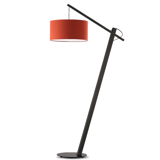 Drewniana lampa stojąca na jednej nodze TORINO z abażurem ze sklepu Lysne w kategorii Lampy podłogowe - zdjęcie 181825013