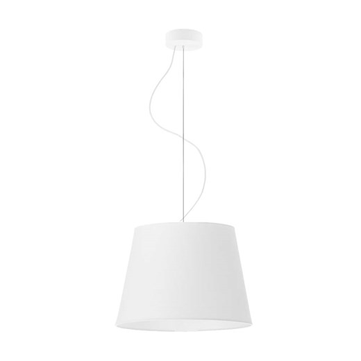 Biała lampa wisząca do kuchni TUNIS ze stożkowym abażurem - kolor biały ze sklepu Lysne w kategorii Lampy wiszące - zdjęcie 181825330