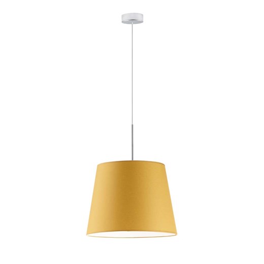 Musztardowa lampa wisząca do kuchni z abażurem stożkowym SARI - kolor musztardowy ze sklepu Lysne w kategorii Lampy wiszące - zdjęcie 181825592