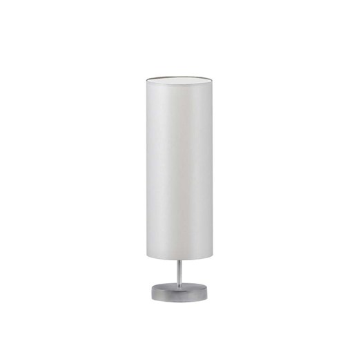 Skandynawska lampka stołowa LED do salonu SYDNEY abażur jasnoszary tuba fi-15 cm ze sklepu Lysne w kategorii Lampy dziecięce - zdjęcie 181826384