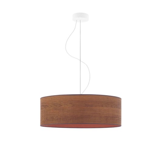 Lampa wisząca z regulacją wysokości  HAJFA ECO fi - 50 cm - kolor kasztanowy ze sklepu Lysne w kategorii Lampy wiszące - zdjęcie 181826810