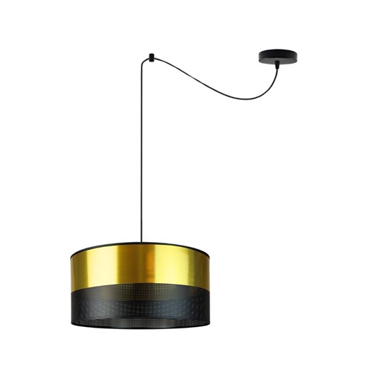 Regulowana lampa wisząca do salonu czarno-złota glamour WAIKIKI W1 GLAM ze sklepu Lysne w kategorii Lampy wiszące - zdjęcie 181827232