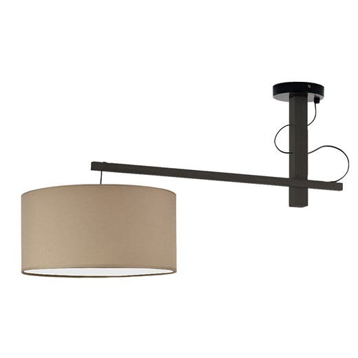 Drewniana lampa wisząca z abażurem FOGGIA ze sklepu Lysne w kategorii Lampy wiszące - zdjęcie 181827283