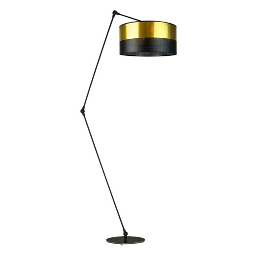 Czarna lampa podłogowa na regulowanym ramieniu BARI GLAM ze sklepu Lysne w kategorii Lampy podłogowe - zdjęcie 181827472