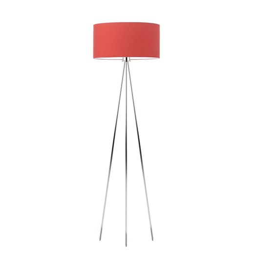 Lampa podłogowa na trzech nogach SEWILLA z czerwonym abażurem ze sklepu Lysne w kategorii Lampy podłogowe - zdjęcie 181828764