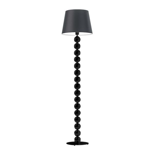 Czarna lampa stojąca do salonu z podstawą z kul BANGKOK ze sklepu Lysne w kategorii Lampy podłogowe - zdjęcie 181830323