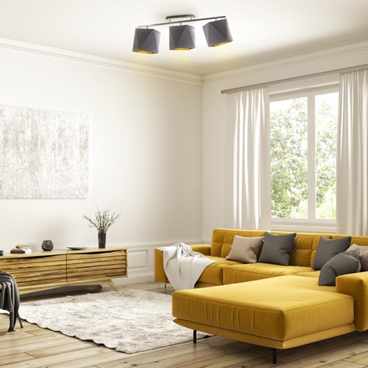 Lampa przysufitowa DETROIT GOLD ze sklepu Lysne w kategorii Lampy sufitowe - zdjęcie 181831581