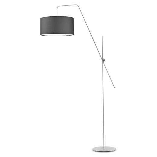 Srebrna lampa podłogowa z regulowanym ramieniem do czytania BILBAO ze sklepu Lysne w kategorii Lampy podłogowe - zdjęcie 181831743