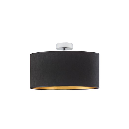 Lampa sufitowa do kuchni WENECJA VELUR fi - 40 cm kolor czarny ze złotym wnętrzem ze sklepu Lysne w kategorii Lampy sufitowe - zdjęcie 181834144