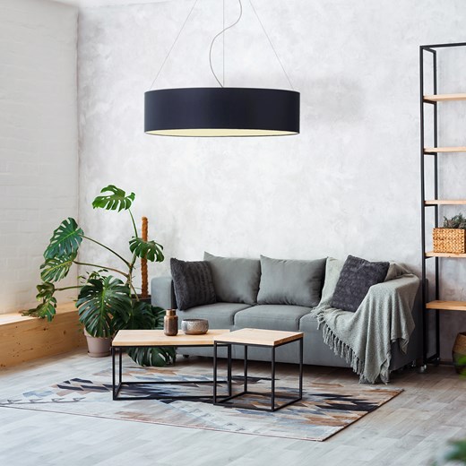 Nowoczesna lampa wisząca PORTO fi - 80 cm - kolor granatowy ze sklepu Lysne w kategorii Lampy wiszące - zdjęcie 181834593