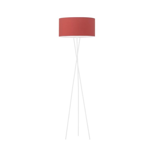 Biała lampa podłogowa na trójnogu z czerwonym kloszem PARYŻ ze sklepu Lysne w kategorii Lampy podłogowe - zdjęcie 181835120