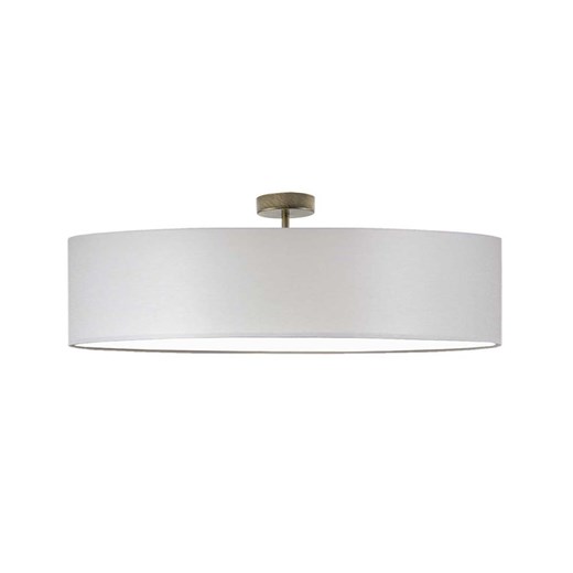 Okrągła lampa sufitowa LED do sypialni GRENADA  fi - 80 cm - kolor jasny szary ze sklepu Lysne w kategorii Lampy sufitowe - zdjęcie 181835573