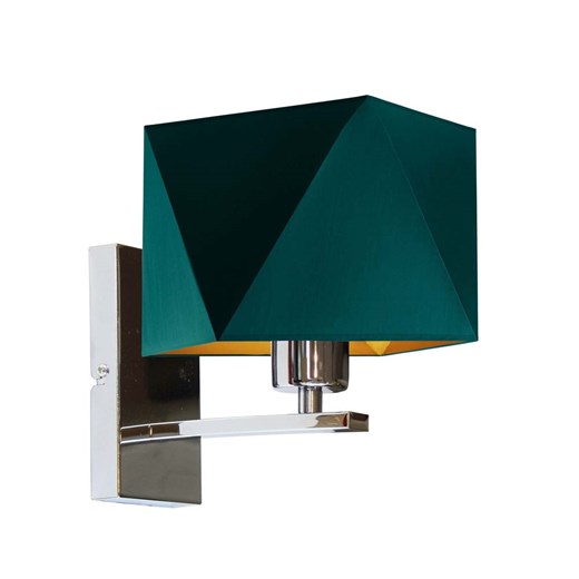 Chromowany kinkiet do salonu w stylu urban jungle DALLAS GOLD ze sklepu Lysne w kategorii Lampy ścienne - zdjęcie 181836643