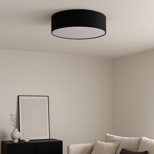 Czarna lampa sufitowa do salonu LED DUBAJ fi - 50 cm ze sklepu Lysne w kategorii Lampy sufitowe - zdjęcie 181836972