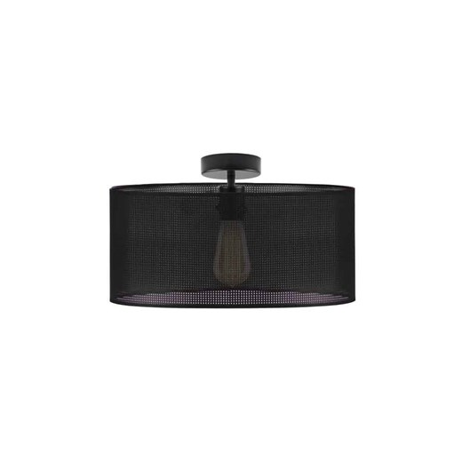 Czarny plafon sufitowy WENECJA AŻUR fi - 40 cm - kolor czarny ze sklepu Lysne w kategorii Lampy sufitowe - zdjęcie 181837121