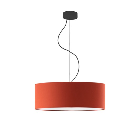 Abażurowa lampa wisząca na lince HAJFA fi - 50 cm - kolor rdzawy ze sklepu Lysne w kategorii Lampy wiszące - zdjęcie 181837142