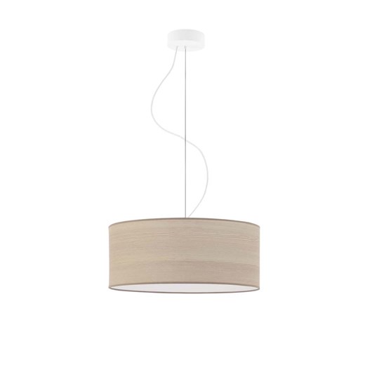 Designerska lampa wisząca HAJFA ECO fi - 40 cm - kolor dąb bielony ze sklepu Lysne w kategorii Lampy wiszące - zdjęcie 181839392