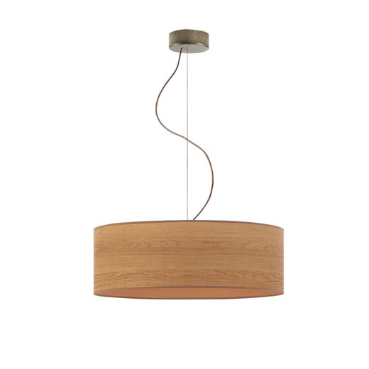 Nowoczesny żyrandol do salonu HAJFA ECO fi - 50 cm - kolor dąb sonoma ze sklepu Lysne w kategorii Lampy wiszące - zdjęcie 181839400