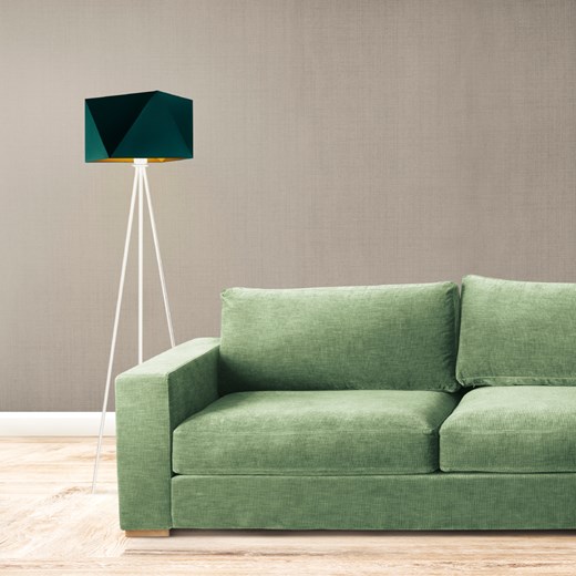 Lampa podłogowa statywowa do salonu KANTON GOLD ze sklepu Lysne w kategorii Lampy podłogowe - zdjęcie 181840301