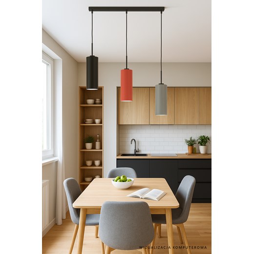 Brązowa lampa wisząca do jadalni BORNEO ze sklepu Lysne w kategorii Lampy wiszące - zdjęcie 181841092