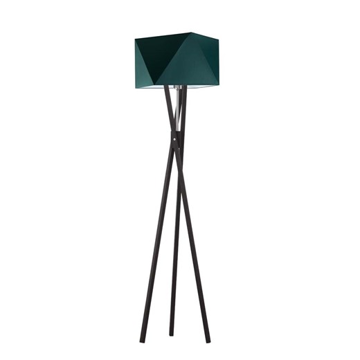 Drewniana lampa podłogowa z abażurem TULUZA w stylu urban jungle ze sklepu Lysne w kategorii Lampy podłogowe - zdjęcie 181841750