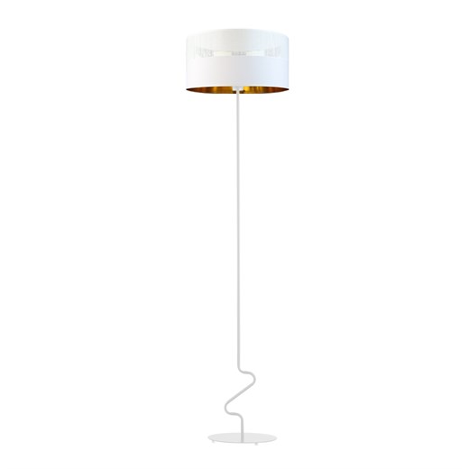 Biała lampa podłogowa JERSEY GLAM w stylu glamour ze sklepu Lysne w kategorii Lampy podłogowe - zdjęcie 181841891