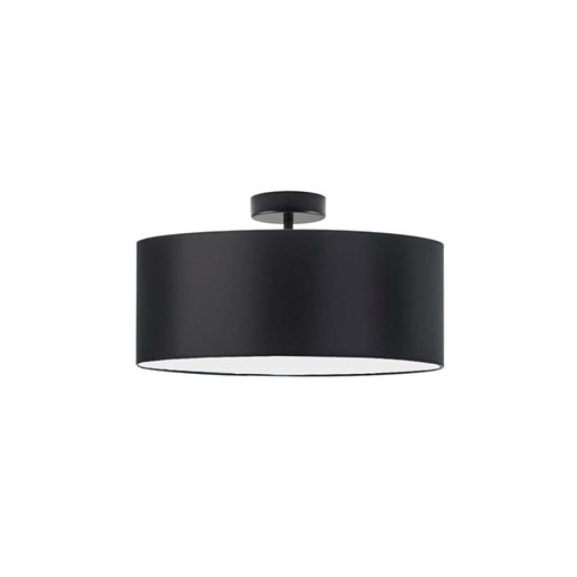 Czarny plafon sufitowy do salonu WENECJA fi - 40 cm - kolor czarny ze sklepu Lysne w kategorii Lampy sufitowe - zdjęcie 181841903