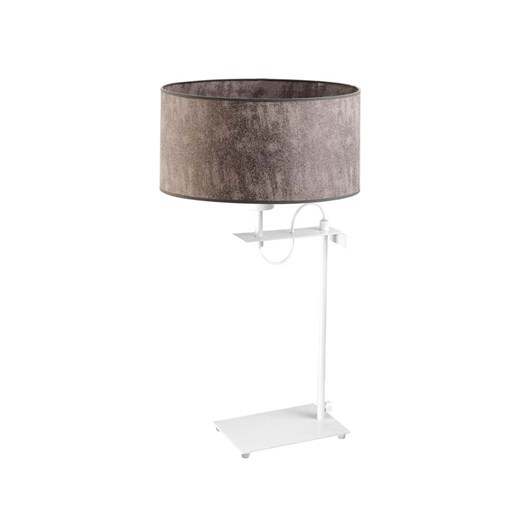 Designerska lampka nocna do sypialni ALASKA na białym stelażu ze sklepu Lysne w kategorii Lampy stołowe - zdjęcie 181842264