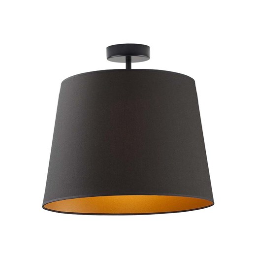 Czarna lampa sufitowa KAIR GOLD do salonu z abażurem ze złotym wnętrzem ze sklepu Lysne w kategorii Lampy sufitowe - zdjęcie 181842611