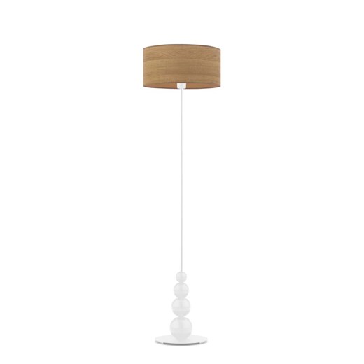 Nowoczesna lampa podłogowa do sypialni ROMA ECO z abażurem imitującym fornir ze sklepu Lysne w kategorii Lampy podłogowe - zdjęcie 181842640