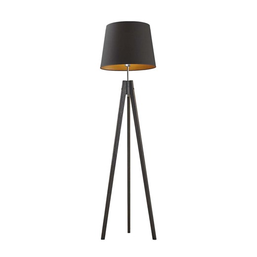 Drewniana lampa stojąca na trójnogu ARUBA GOLD ze sklepu Lysne w kategorii Lampy podłogowe - zdjęcie 181843260