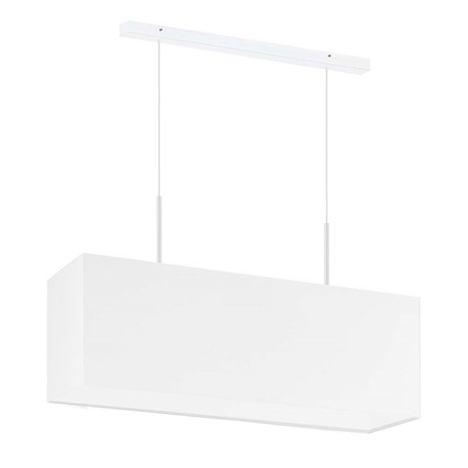 Biała lampa wisząca podłużna LED do jadalni nad stół MILOS ze sklepu Lysne w kategorii Lampy wiszące - zdjęcie 181843530