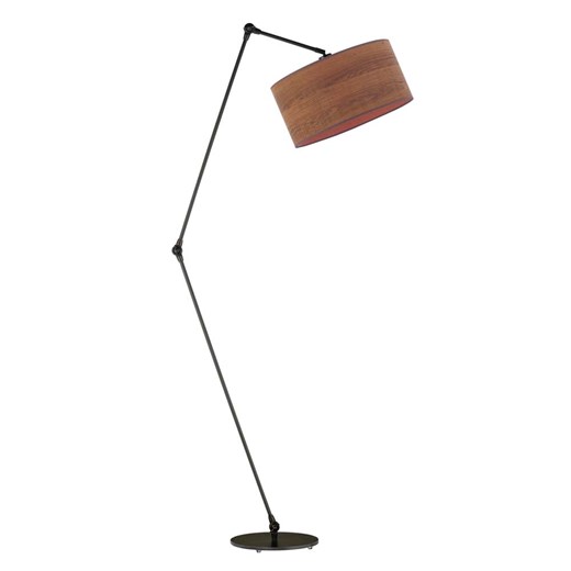 Czarna lampa podłogowa z możliwością regulacji ramienia BARI ECO ze sklepu Lysne w kategorii Lampy podłogowe - zdjęcie 181843620
