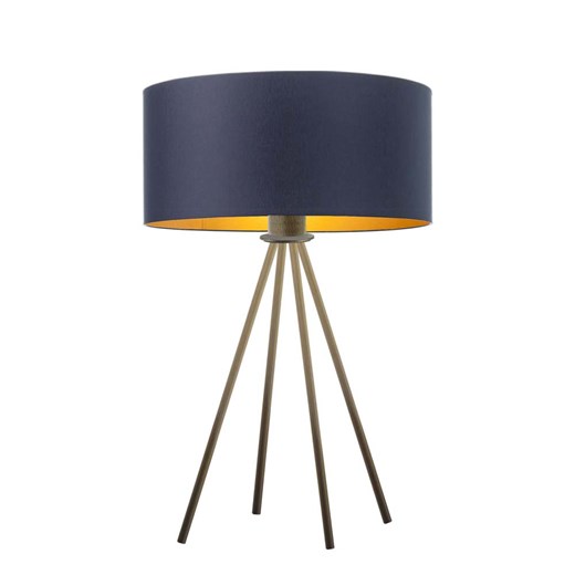 Nowoczesna lampka nocna z designerskim stelażem SIERRA GOLD ze sklepu Lysne w kategorii Lampy stołowe - zdjęcie 181843924