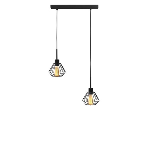 2-punktowa lampa wisząca regulowana ZAFRA LOFT z metalowymi kloszami ze sklepu Lysne w kategorii Lampy wiszące - zdjęcie 181844620