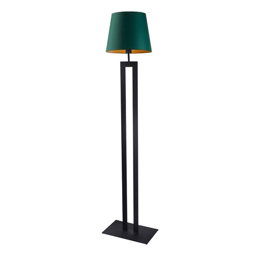 Lampa podłogowa do salonu LED czarny abażur glamour VEGAS GOLD ze sklepu Lysne w kategorii Lampy podłogowe - zdjęcie 181845901
